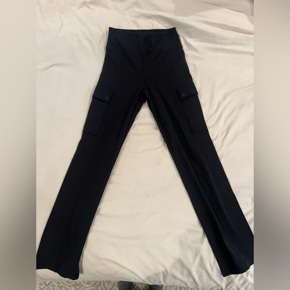 Athleta cargo flare pants